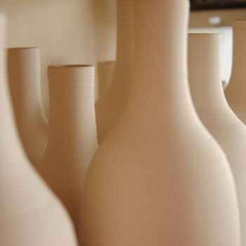 Bouteille porcelaine - Atelier terres d'Angély