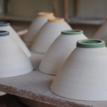Bouteille porcelaine - Atelier terres d'Angély