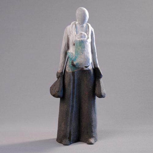 Statuettes modelées - Trop lourd - Statuette les Silencieux - Atlier Terres d'Angély
