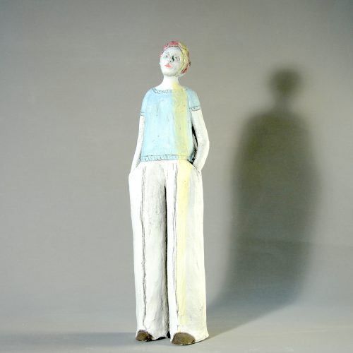 statuette bleue